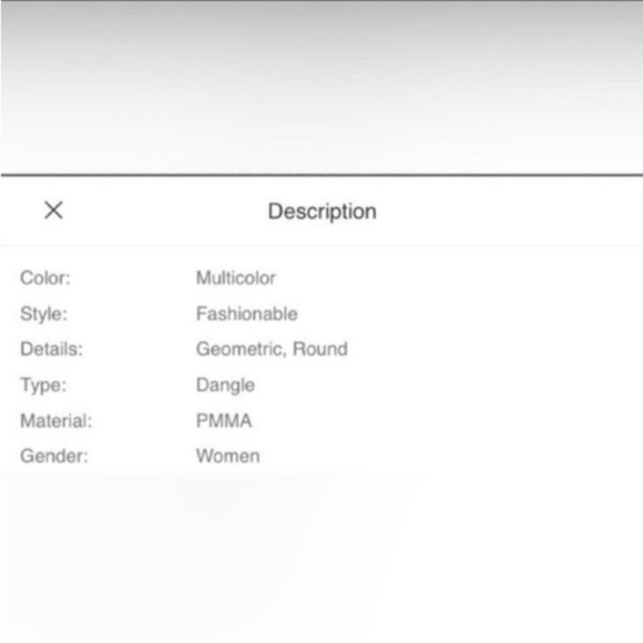 Leopard Geometric Drop earrings - Picture 5 of 6